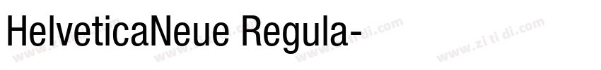 HelveticaNeue Regula字体转换